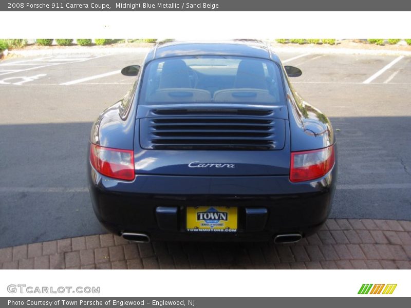 Midnight Blue Metallic / Sand Beige 2008 Porsche 911 Carrera Coupe