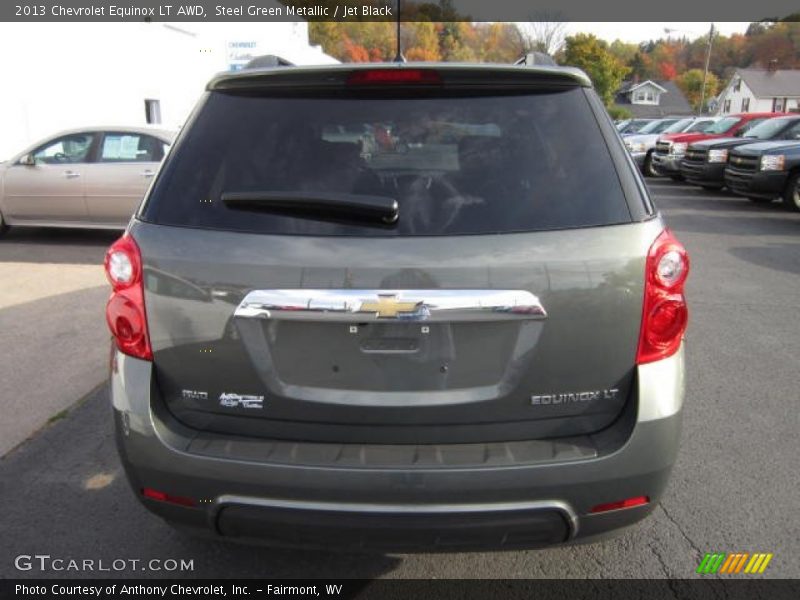 Steel Green Metallic / Jet Black 2013 Chevrolet Equinox LT AWD