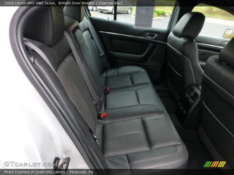 Brilliant Silver Metallic / Charcoal Black 2009 Lincoln MKS AWD Sedan