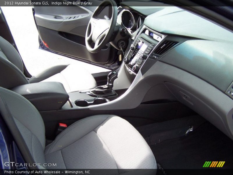 Indigo Night Blue / Gray 2012 Hyundai Sonata GLS