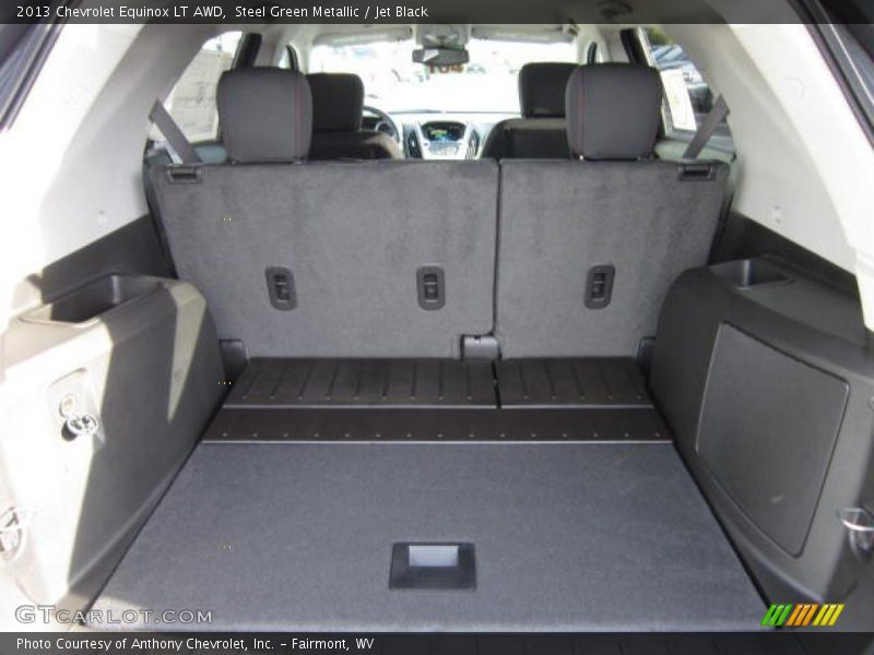 Steel Green Metallic / Jet Black 2013 Chevrolet Equinox LT AWD
