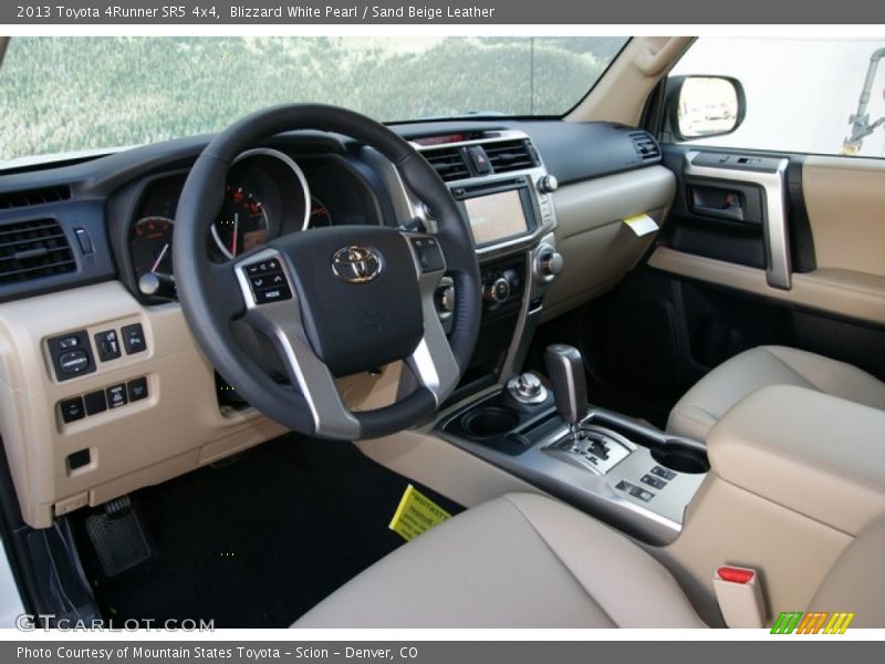 Blizzard White Pearl / Sand Beige Leather 2013 Toyota 4Runner SR5 4x4