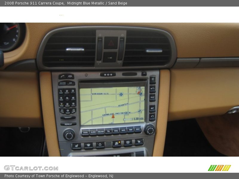 Midnight Blue Metallic / Sand Beige 2008 Porsche 911 Carrera Coupe