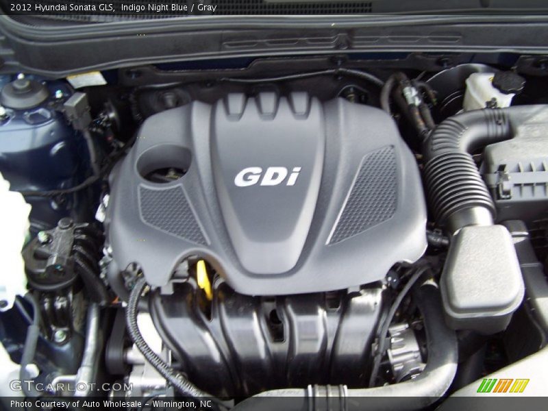 Indigo Night Blue / Gray 2012 Hyundai Sonata GLS