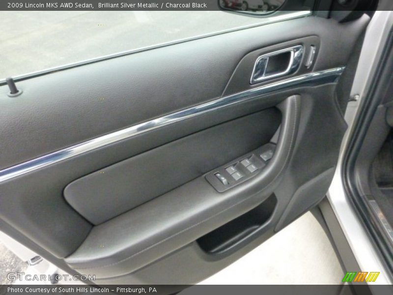 Brilliant Silver Metallic / Charcoal Black 2009 Lincoln MKS AWD Sedan