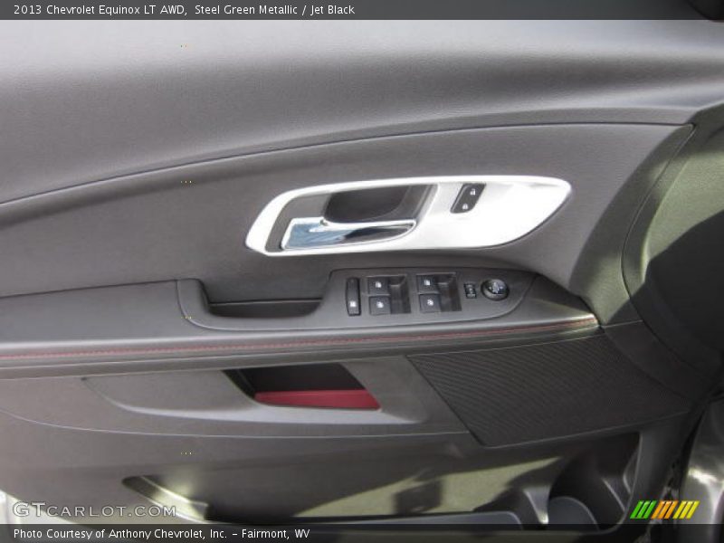 Steel Green Metallic / Jet Black 2013 Chevrolet Equinox LT AWD