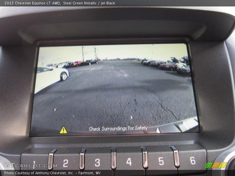 Steel Green Metallic / Jet Black 2013 Chevrolet Equinox LT AWD