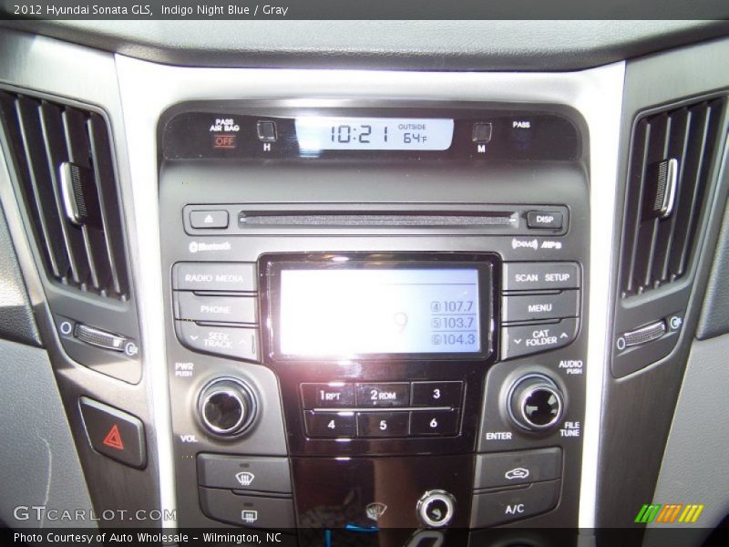 Indigo Night Blue / Gray 2012 Hyundai Sonata GLS