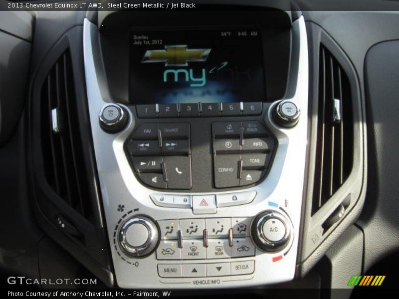 Steel Green Metallic / Jet Black 2013 Chevrolet Equinox LT AWD