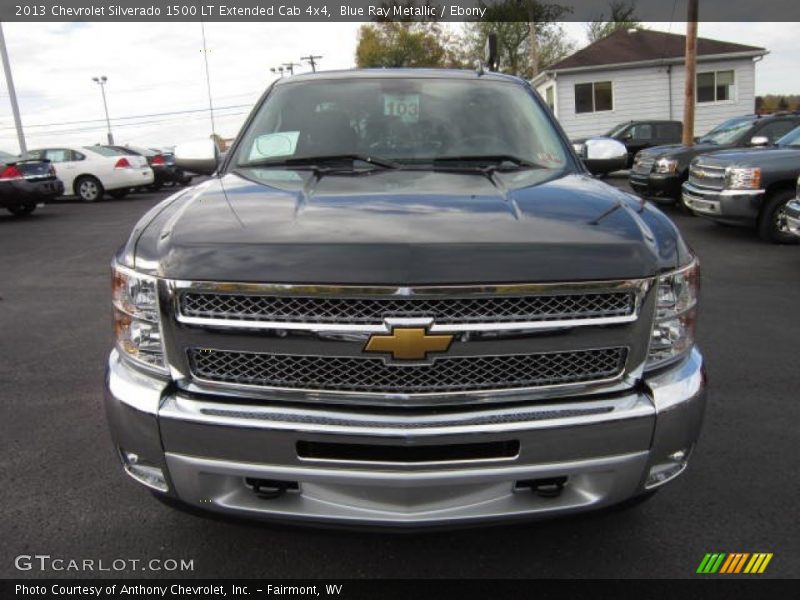 Blue Ray Metallic / Ebony 2013 Chevrolet Silverado 1500 LT Extended Cab 4x4