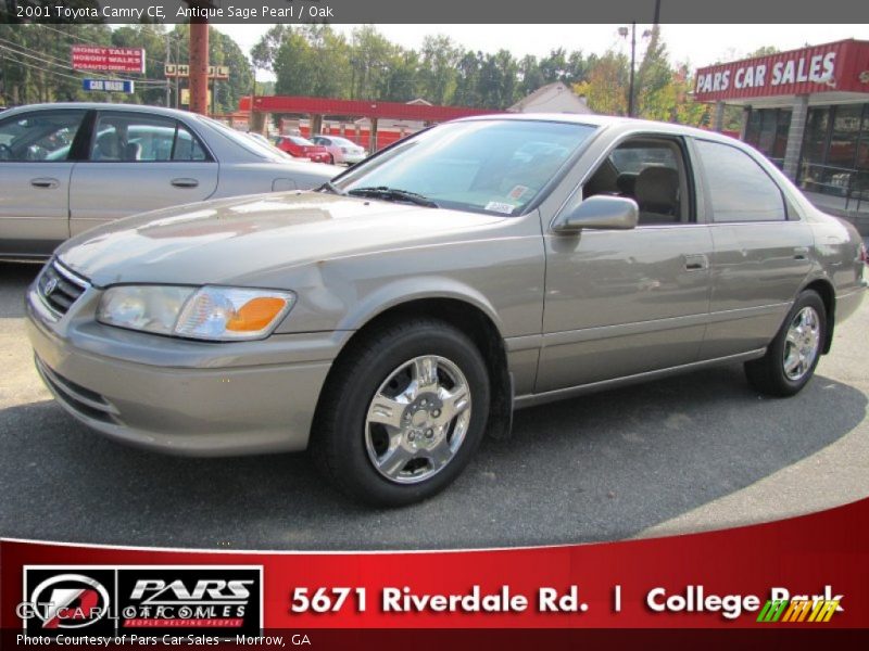 Antique Sage Pearl / Oak 2001 Toyota Camry CE