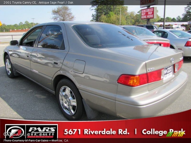 Antique Sage Pearl / Oak 2001 Toyota Camry CE