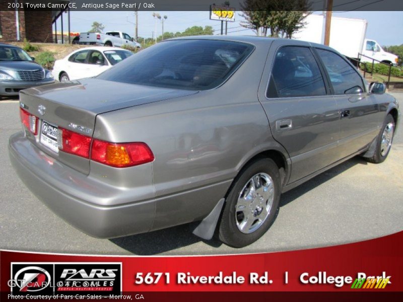 Antique Sage Pearl / Oak 2001 Toyota Camry CE