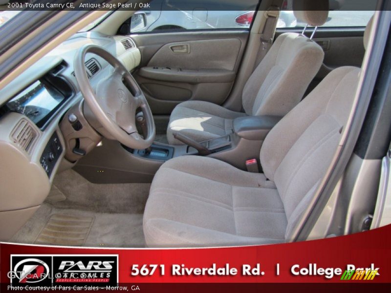 Antique Sage Pearl / Oak 2001 Toyota Camry CE