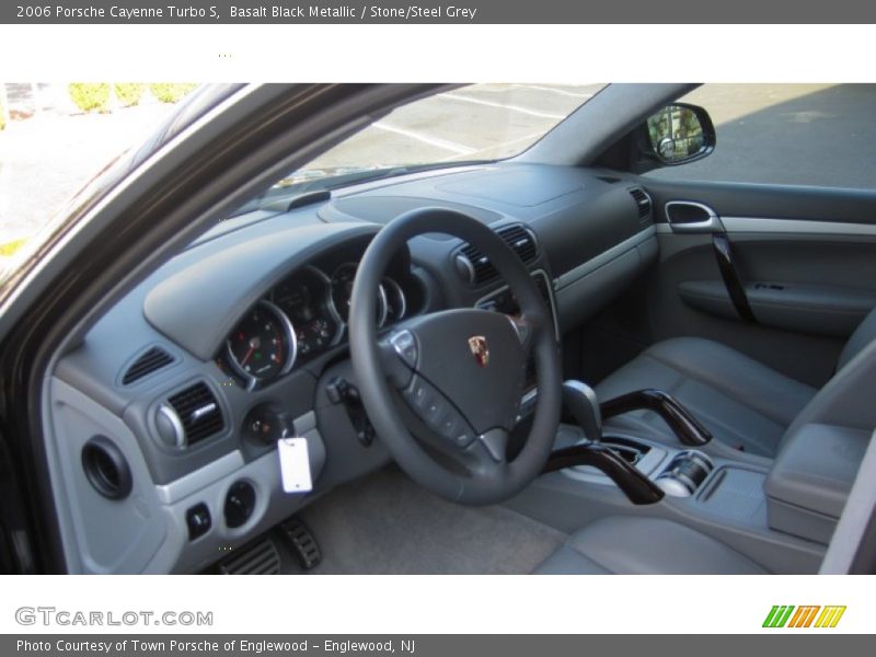 Basalt Black Metallic / Stone/Steel Grey 2006 Porsche Cayenne Turbo S
