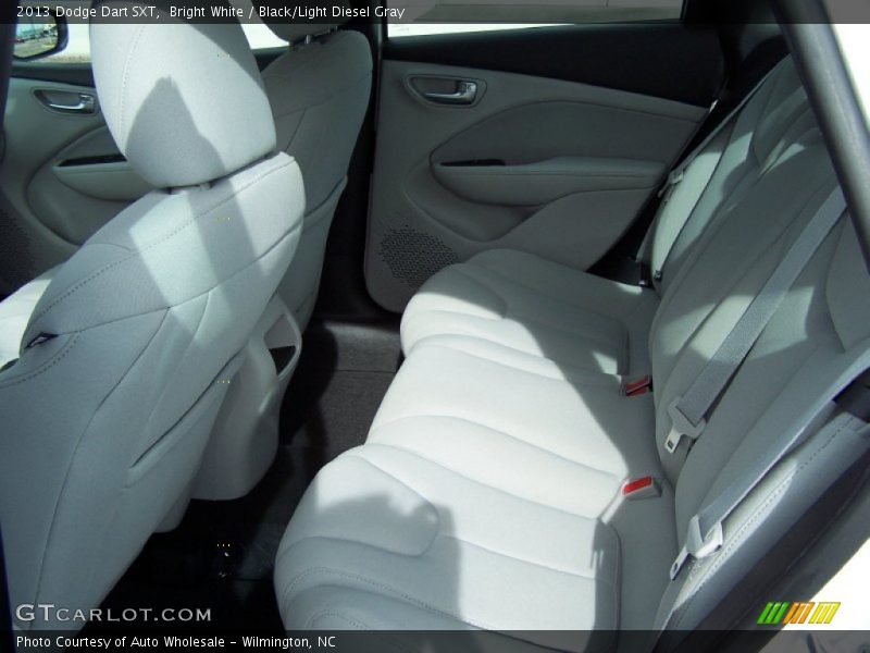 Bright White / Black/Light Diesel Gray 2013 Dodge Dart SXT