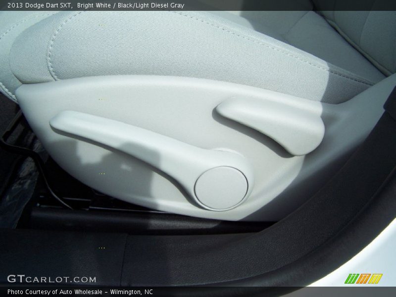 Bright White / Black/Light Diesel Gray 2013 Dodge Dart SXT