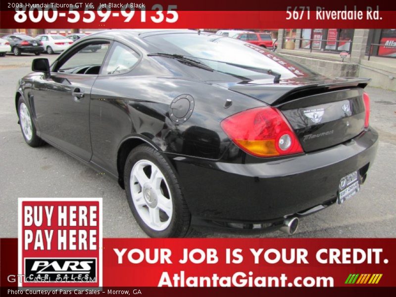 Jet Black / Black 2003 Hyundai Tiburon GT V6