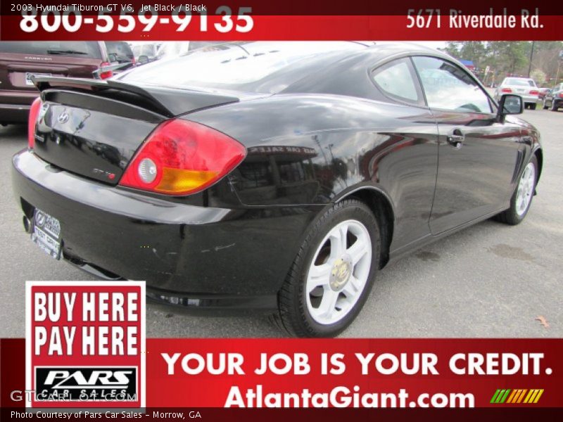 Jet Black / Black 2003 Hyundai Tiburon GT V6