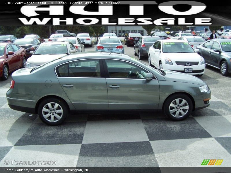 Granite Green Metallic / Black 2007 Volkswagen Passat 2.0T Sedan