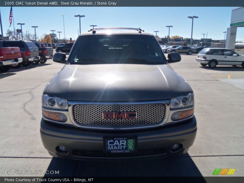 Steel Gray Metallic / Stone Gray 2005 GMC Yukon Denali AWD