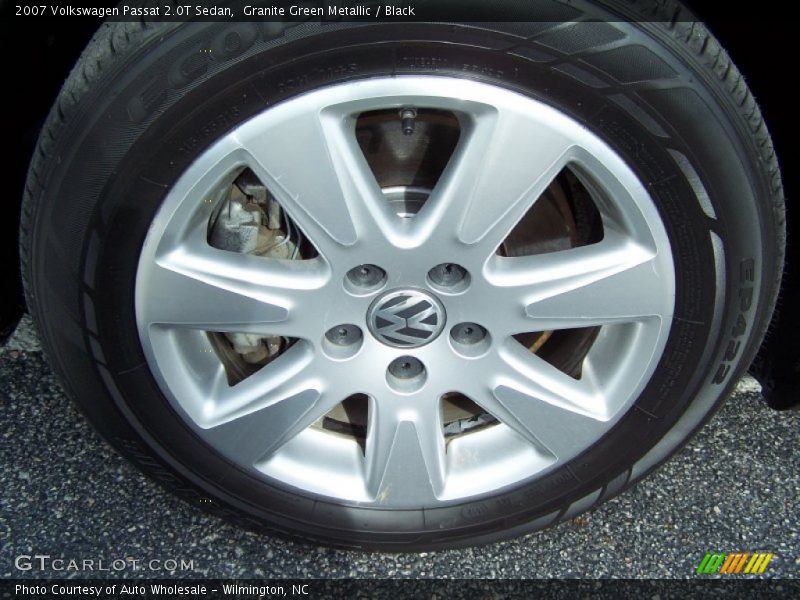 Granite Green Metallic / Black 2007 Volkswagen Passat 2.0T Sedan