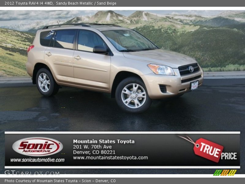 Sandy Beach Metallic / Sand Beige 2012 Toyota RAV4 I4 4WD