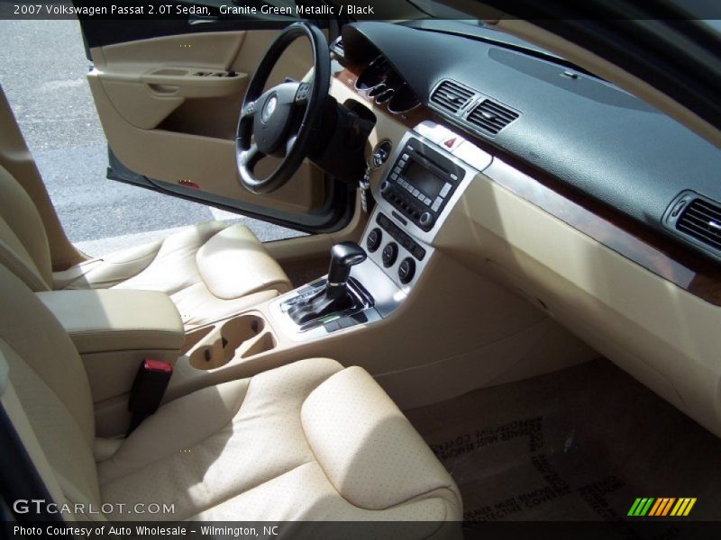 Granite Green Metallic / Black 2007 Volkswagen Passat 2.0T Sedan