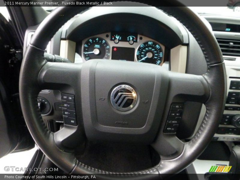 Tuxedo Black Metallic / Black 2011 Mercury Mariner Premier