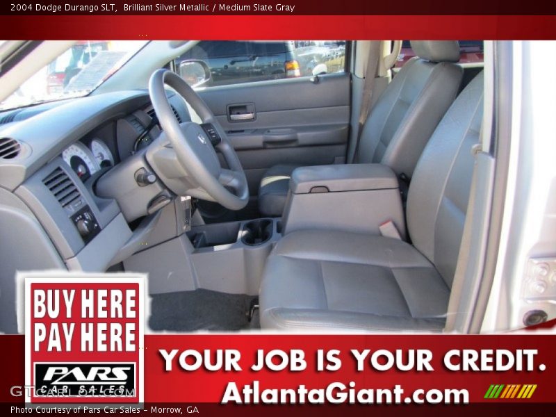 Brilliant Silver Metallic / Medium Slate Gray 2004 Dodge Durango SLT
