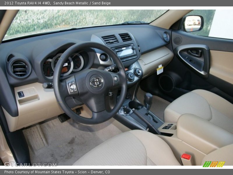 Sandy Beach Metallic / Sand Beige 2012 Toyota RAV4 I4 4WD