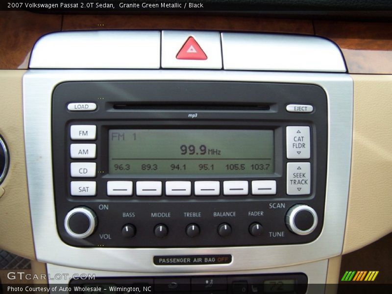 Granite Green Metallic / Black 2007 Volkswagen Passat 2.0T Sedan