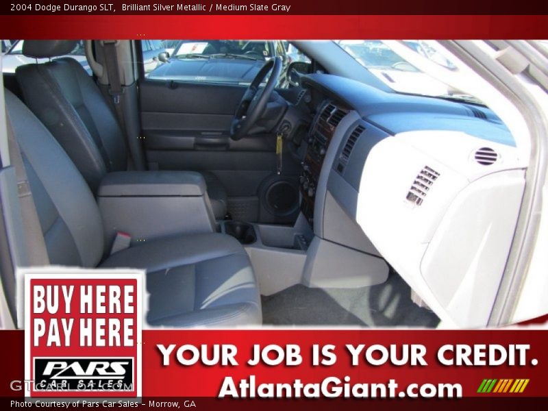 Brilliant Silver Metallic / Medium Slate Gray 2004 Dodge Durango SLT