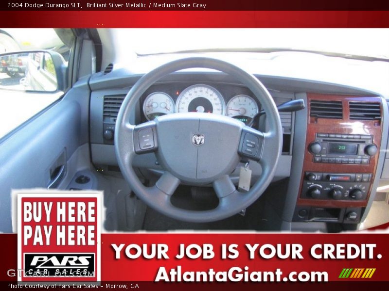 Brilliant Silver Metallic / Medium Slate Gray 2004 Dodge Durango SLT
