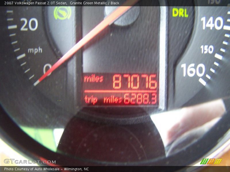 Granite Green Metallic / Black 2007 Volkswagen Passat 2.0T Sedan
