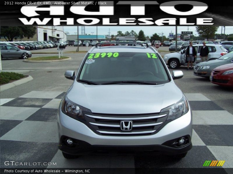 Alabaster Silver Metallic / Black 2012 Honda CR-V EX 4WD