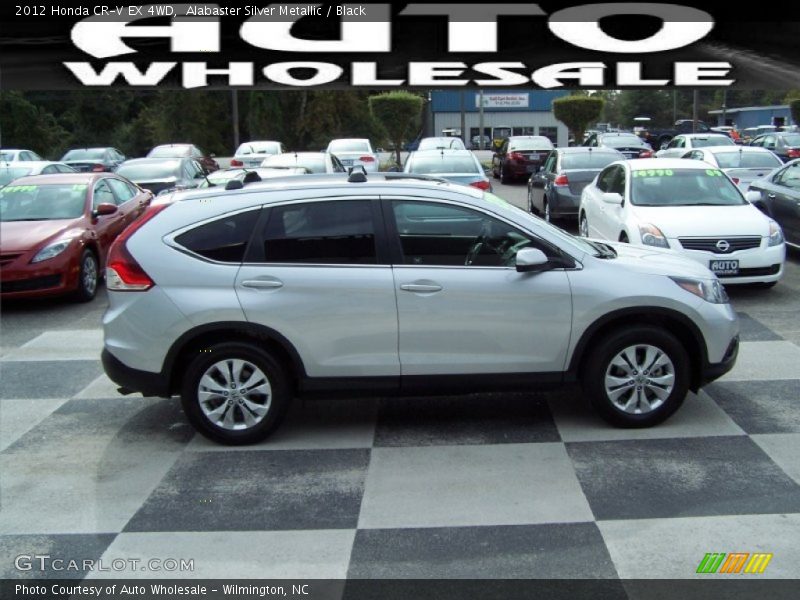 Alabaster Silver Metallic / Black 2012 Honda CR-V EX 4WD