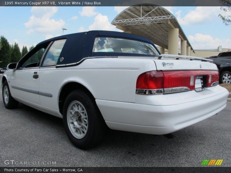 Vibrant White / Navy Blue 1995 Mercury Cougar XR7 V8