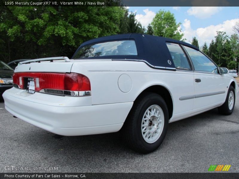 Vibrant White / Navy Blue 1995 Mercury Cougar XR7 V8