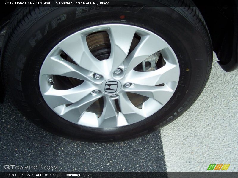 Alabaster Silver Metallic / Black 2012 Honda CR-V EX 4WD