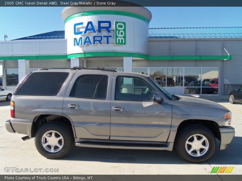 Steel Gray Metallic / Stone Gray 2005 GMC Yukon Denali AWD