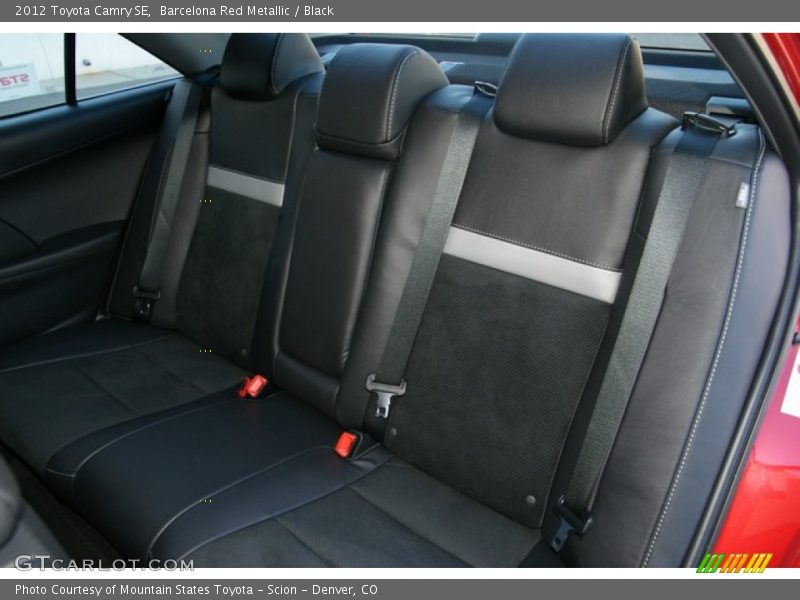 Barcelona Red Metallic / Black 2012 Toyota Camry SE