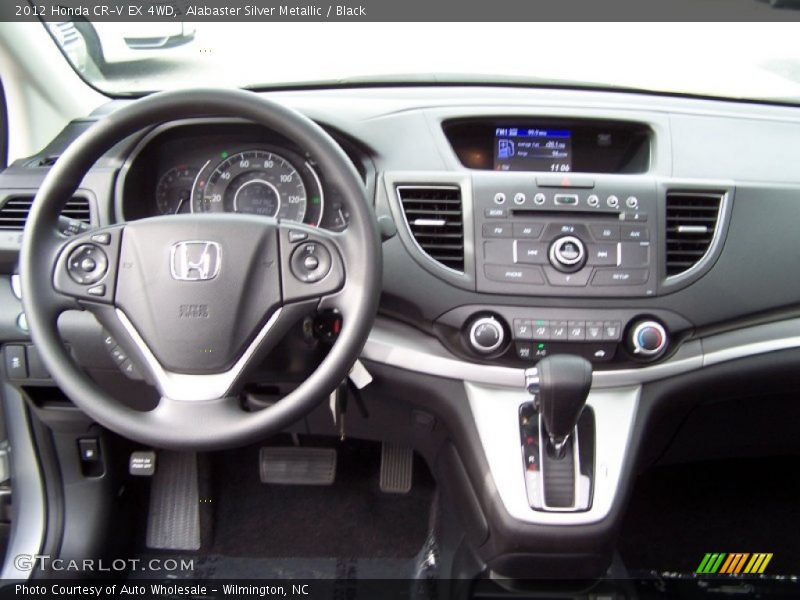 Alabaster Silver Metallic / Black 2012 Honda CR-V EX 4WD