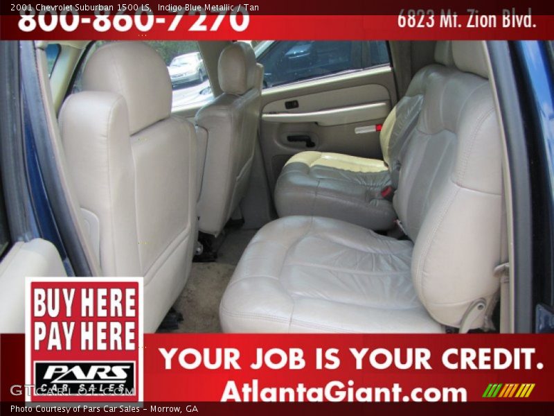 Indigo Blue Metallic / Tan 2001 Chevrolet Suburban 1500 LS