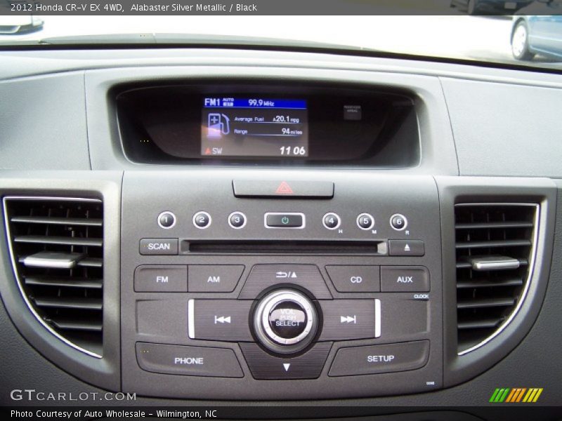 Alabaster Silver Metallic / Black 2012 Honda CR-V EX 4WD