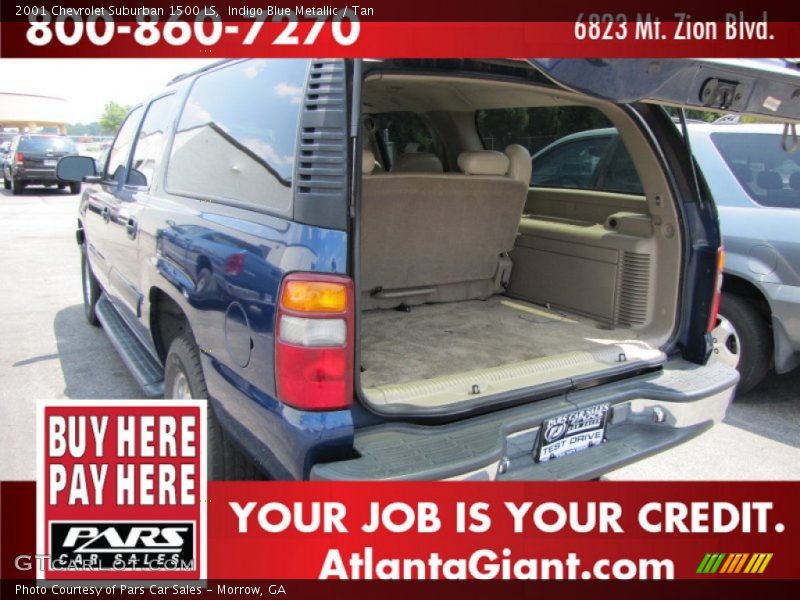 Indigo Blue Metallic / Tan 2001 Chevrolet Suburban 1500 LS