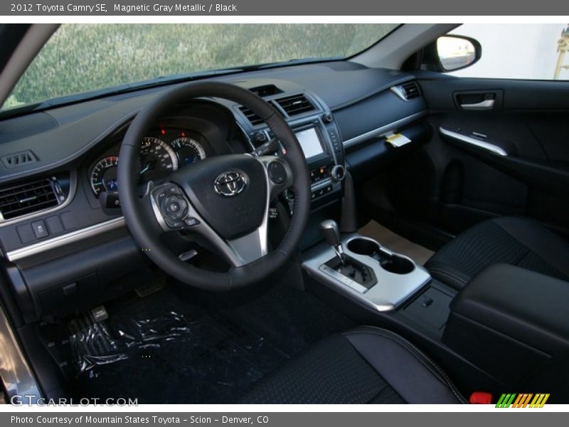 Magnetic Gray Metallic / Black 2012 Toyota Camry SE