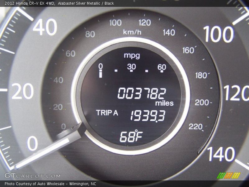 Alabaster Silver Metallic / Black 2012 Honda CR-V EX 4WD