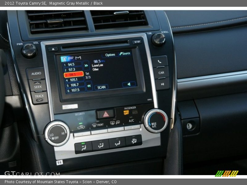 Magnetic Gray Metallic / Black 2012 Toyota Camry SE