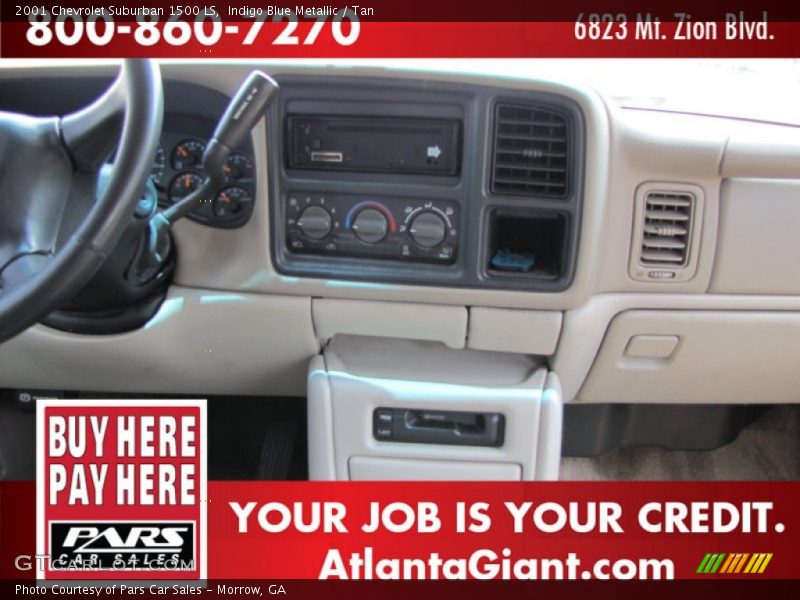 Indigo Blue Metallic / Tan 2001 Chevrolet Suburban 1500 LS